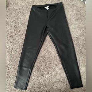 Lauren Conrad - Black Pleather Leggings - S